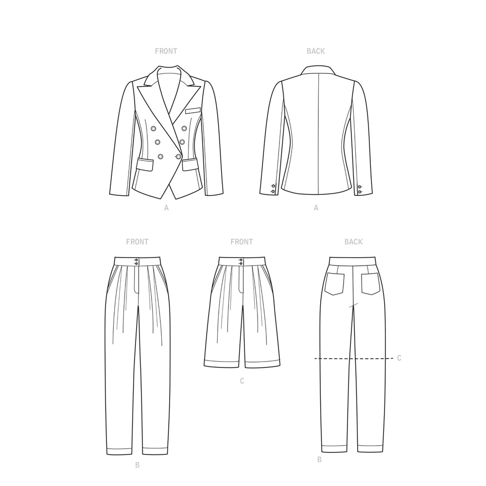 Simplicity S9381 Sewing Pattern Women 20W-28W Jacket Pants Shorts Mimi G Uncut - Picture 3 of 3